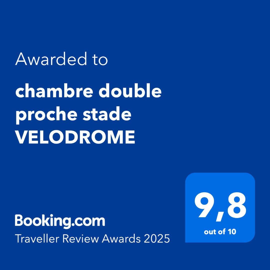 Chambre Double Proche Stade Velodrome 마르세유 외부 사진